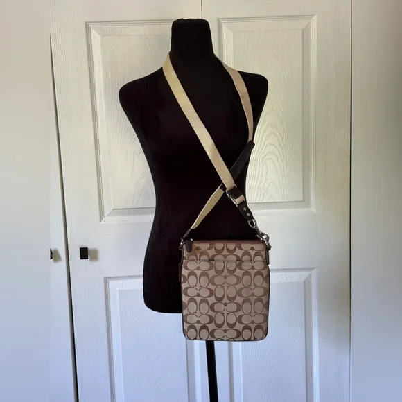 Coach Brown and Tan Crossbody Bag - Picture 2 of 2